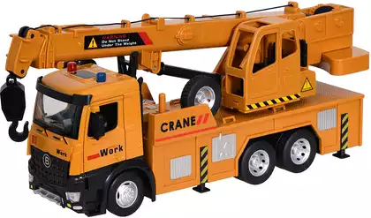 Модель машины 1:24 (27см) Автокран свет, звук, инерция 87402
