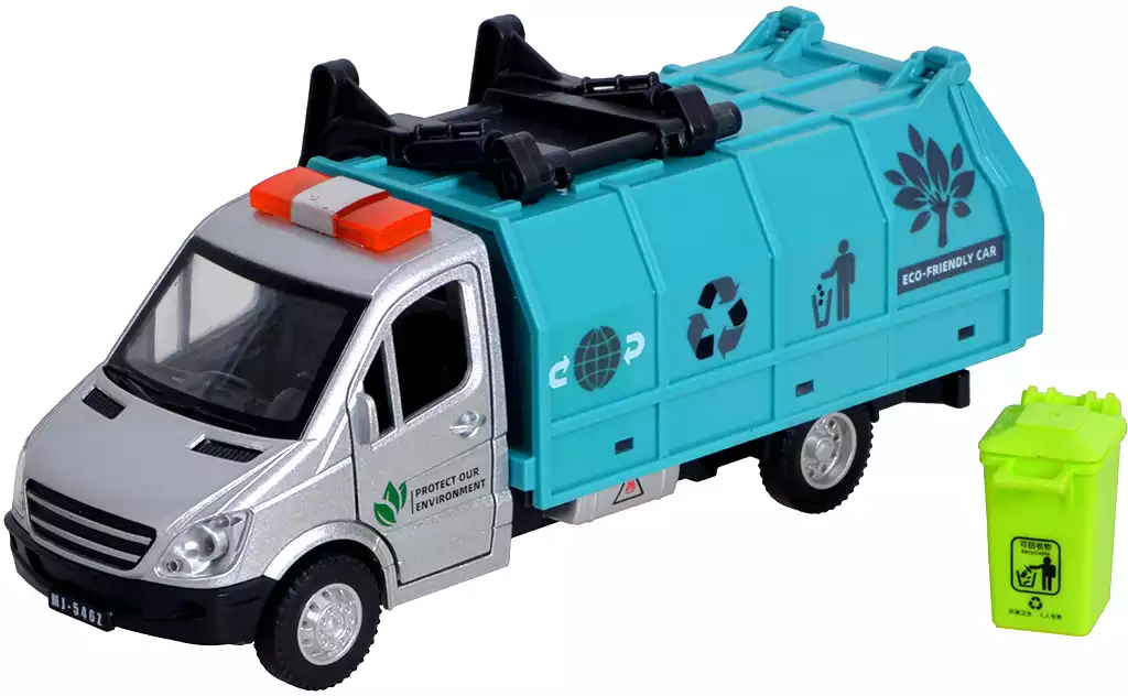 Модель машины 1:43 (21,5см) Мусоровоз свет, звук, инерция 48815