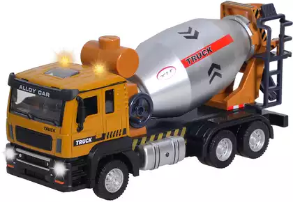 Модель машины 1:43 (21см) Бетономешалка свет, звук, инерция 48818