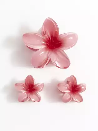 Краб для волос 3 шт цветок 058D-6105D KEANU