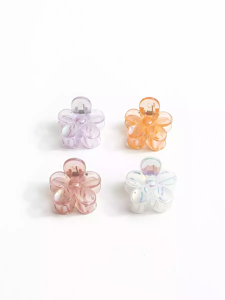 Краб для волос 4 шт цветы 058D-6112D Vulpes