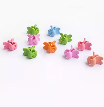 Краб для волос 10 шт 1,5 см зайки 058D-6114D Vulpes