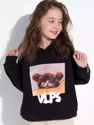 Оверсайз худи с фотопринтом Vulpes