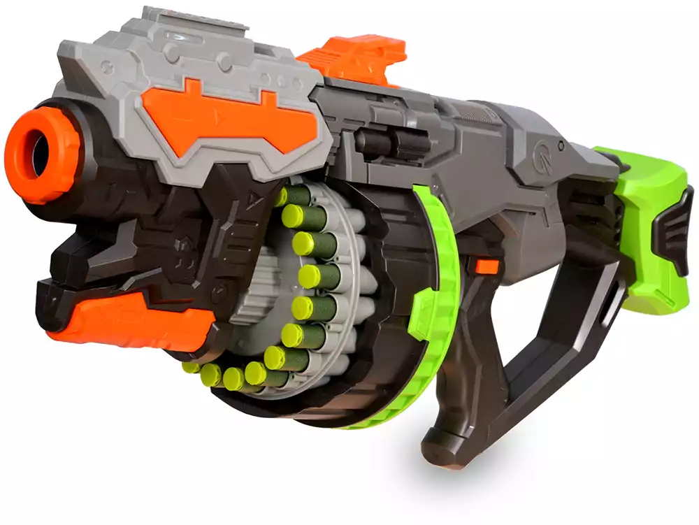 Автомат с мягкими пулями на батарейках 54см 96853