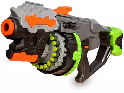 Автомат с мягкими пулями на батарейках 54см 96853