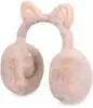 Мягкие Наушники Кошка со стразами бежевые 058D-6282D