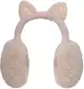 Мягкие Наушники Кошка со стразами бежевые 058D-6282D