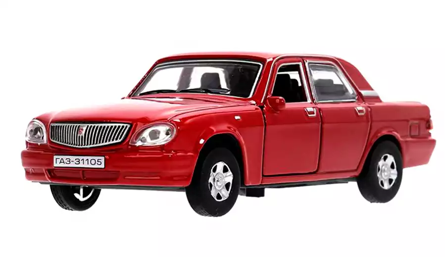 Модель машины ВОЛГА ГАЗ -31105 12 см инерция 3110-12-RD ТЕХНОПАРК