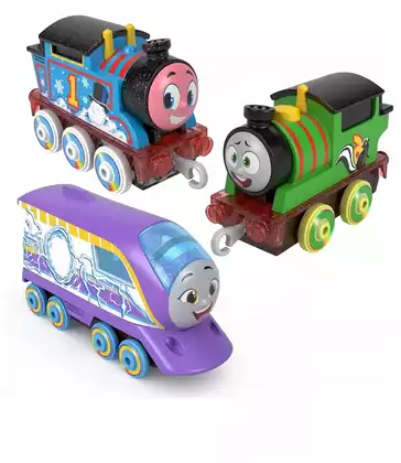 Паровозики металлические Thomas & Friends (Томас и его друзья) меняющие цвет HMC30 3 вида в ассортименте