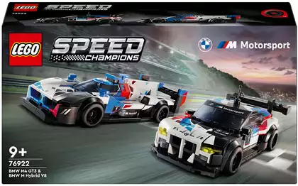 Конструктор LEGO Speed Champions Гоночные автомобили BMW M4 GT3 и BMW M Hybrid V8