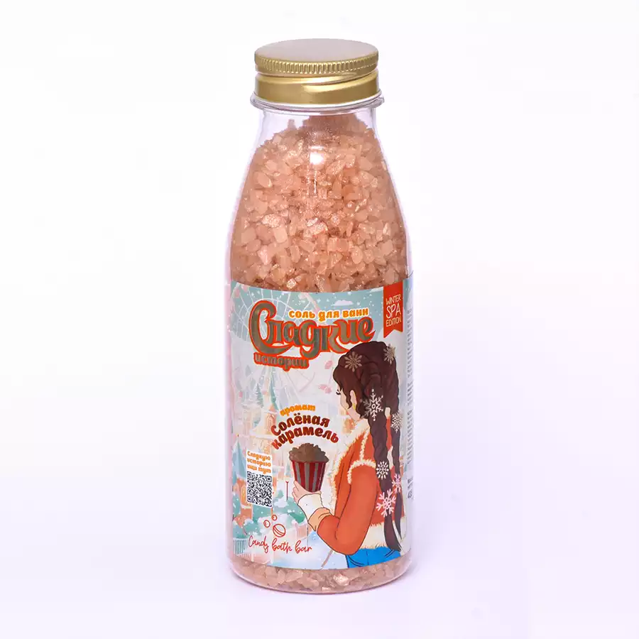 Соль для ванн Candy bath bar Соленая карамель 12067 ЛК 435гр.
