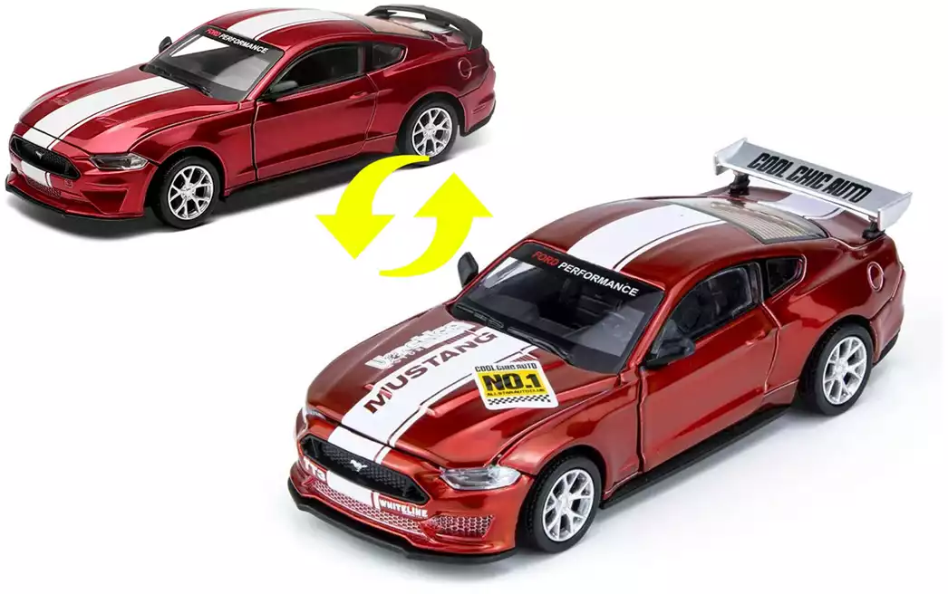 Модель машины 1:42 (11,5см) Ford Mustang GT 2018 (Cборка) открываются двери 67719