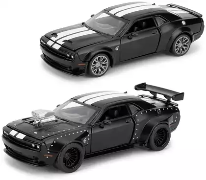 Модель машины 1:36 (14см) Dodge Challenger SRT Jailbreak 2022 (Cборка) открываются двери 68733