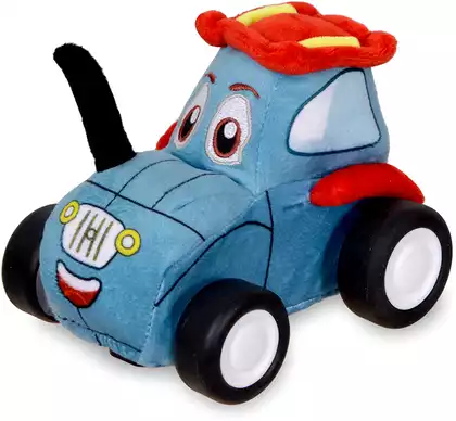 Машина мягкая QL8004C-5 Синий трактор