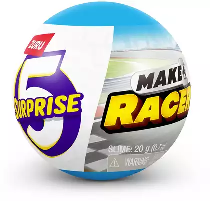 Игровой набор с машинкой Zuru 5 SURPRISE Make A Racer 77625GQ1 сюрприз в капсуле (1/13шт.)