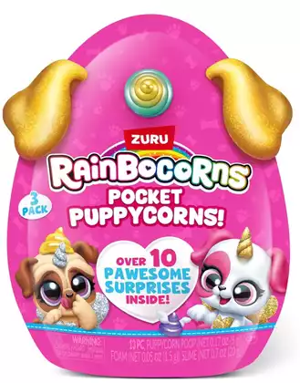 Игрушка Rainbocorns сюрприз в непрозрачной мягкой упаковке 9284 Puppycorn Surprise S1 Zuru