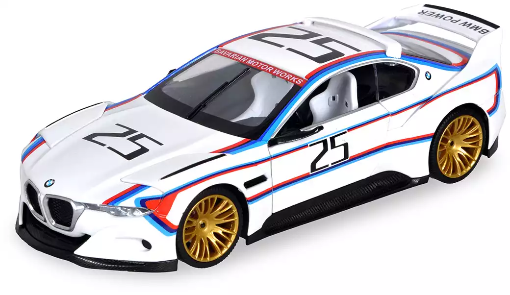 Модель машины 1:24 19,5см BMW 3.0 CSL Hommage cвет, звук 68257