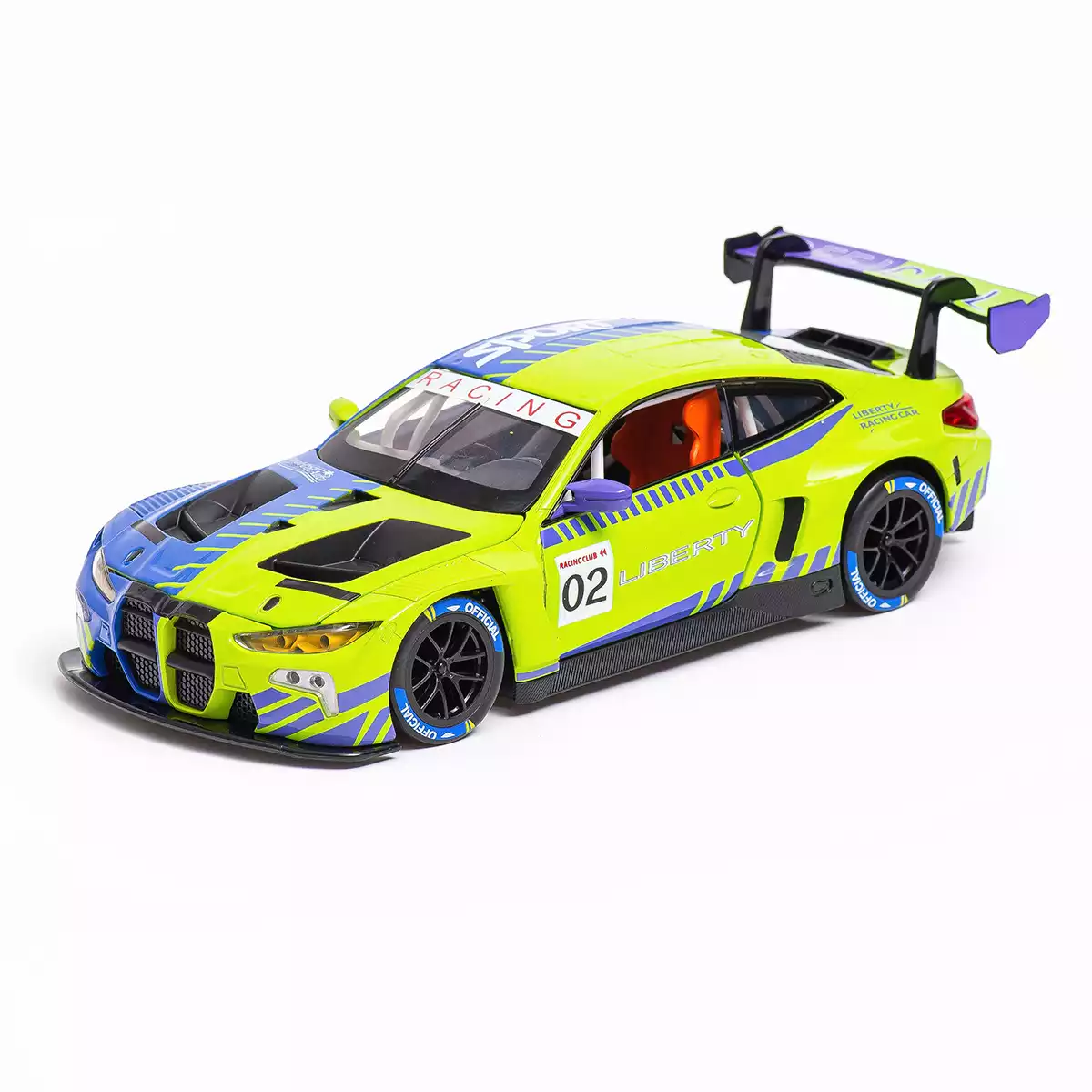 Модель машины 1:24 21см BMW M4 GT3 cвет, звук 68282