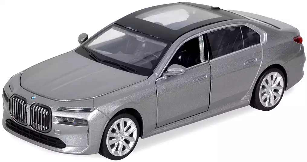 Модель машины 1:24 22,5см BMW i7 cвет, звук 68283