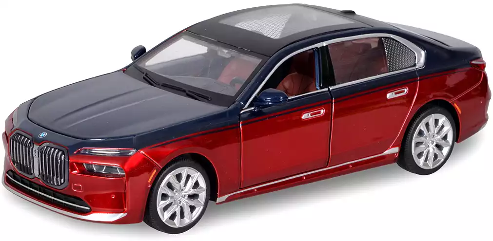 Модель машины 1:24 22,5см BMW i7 cвет, звук 68288