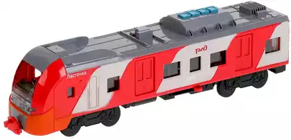 Электропоезд ELTRAINLAST-30PLRZD-RDGY-WOD Технопарк РЖД Ласточка свет/звук