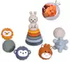 Игровой набор тактильный Зайчик пирамидка с мячиками TT674