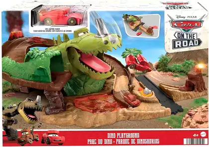 Игровой набор Mattel Автотрек - Динопарк Тачки HMD74
