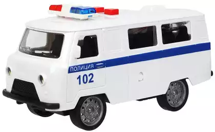 Машина пластик ПОЛИЦИЯ 16 см, Технопарк свет/звук 2311A0116