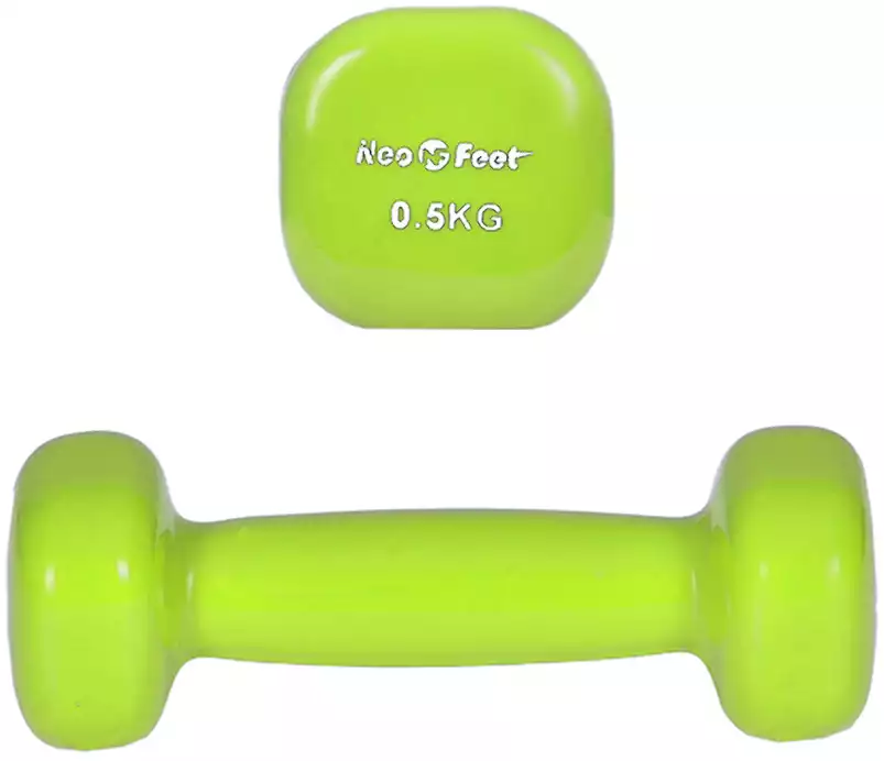 Гантель обрезиненная 0,5 кг