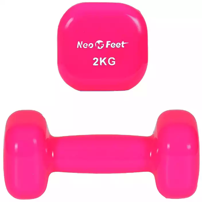 Гантель обрезиненная 2 кг