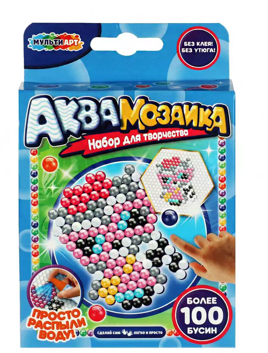 Аквамозаика Енотик 100 бусин МУЛЬТИ АРТ AB-100RAC
