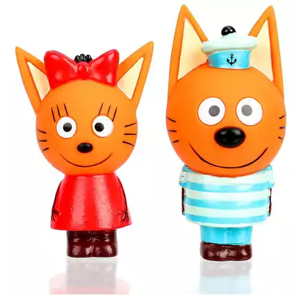 Игрушка ST-FT1809-08-NW КАПИТОШКА Три Кота, Коржик и Карамелька в/к