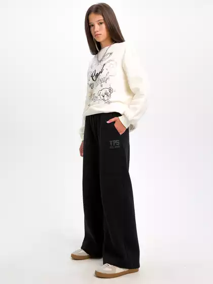 Брюки паллацо с начёсом маломерят на размер Vulpes