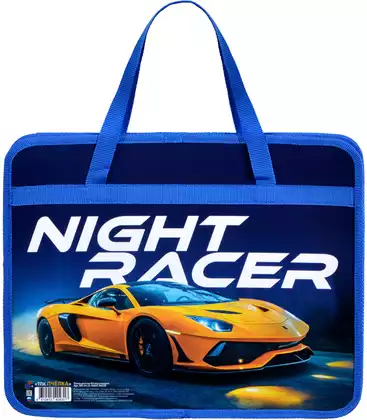Папка А4 с ручками NIGHT RACER пластик ПМ-А4-25