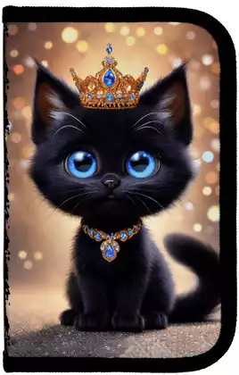 Пенал односекционный SOFT 190х115х30мм KITTY PRINCESS ПО-021