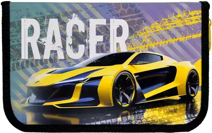 Пенал односекционный большой с откидной планкой 190х115х30мм RACER ПО-04