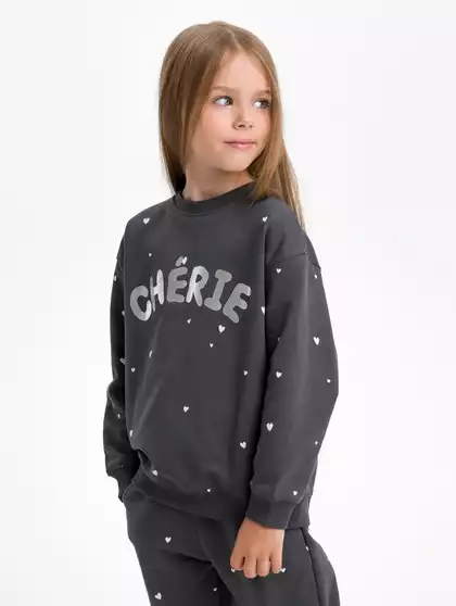 Свитшот с фольгированным принтом Vulpes