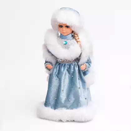 Снегурочка 40 см в голубом Русская мелодия 058D-6516D