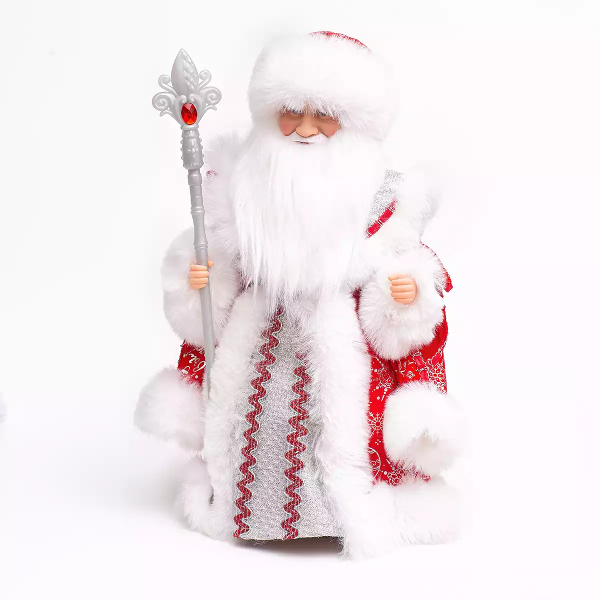 Дед Мороз 40 см в красном Русская мелодия 058D-6520D