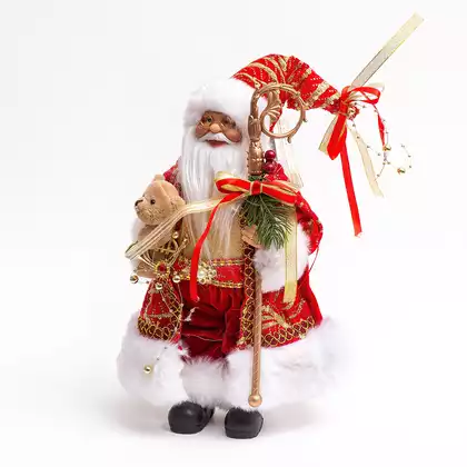 Дед Мороз 30 см в красном S1467-12*058D-6523D