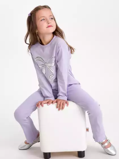 Расклешённые леггинсы в рубчик Vulpes