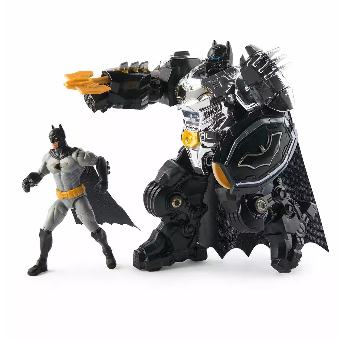 Фигурка Batman (Бэтмен) 10-15см с боевым костюмом Metal Force 64587