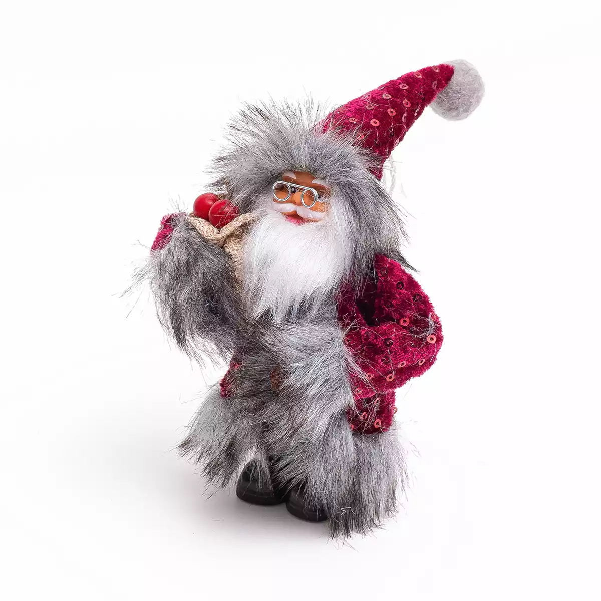 Новогодняя фигура 18 см Санта в красном 058D-6527D