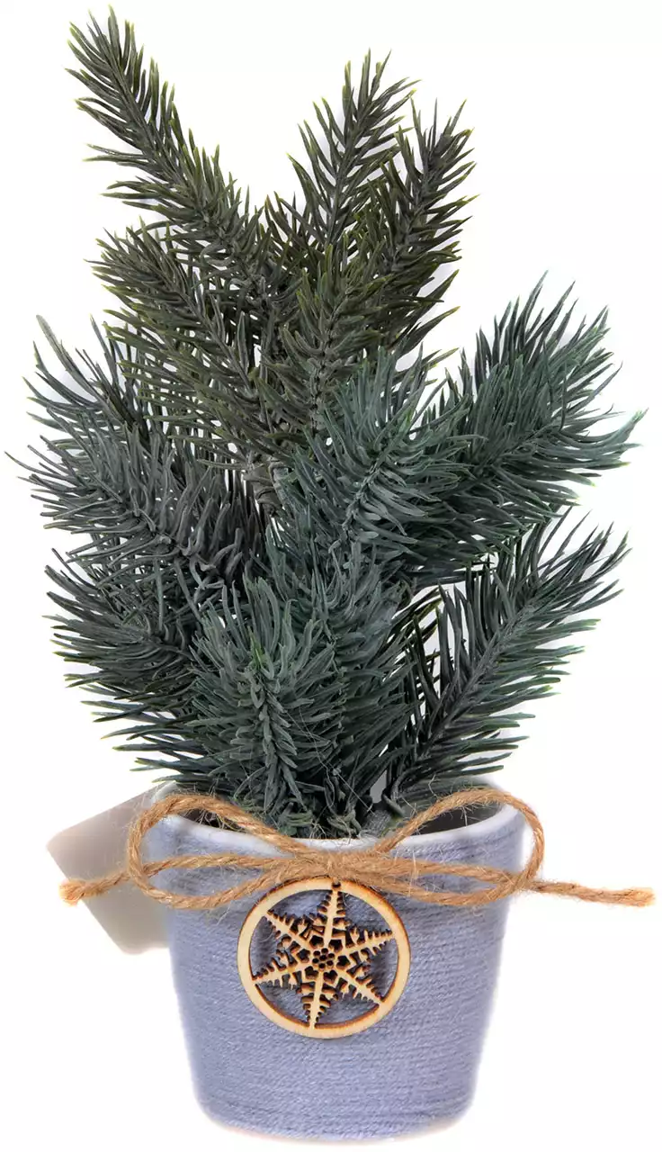 Ель 22 см зеленая 058D-6500D