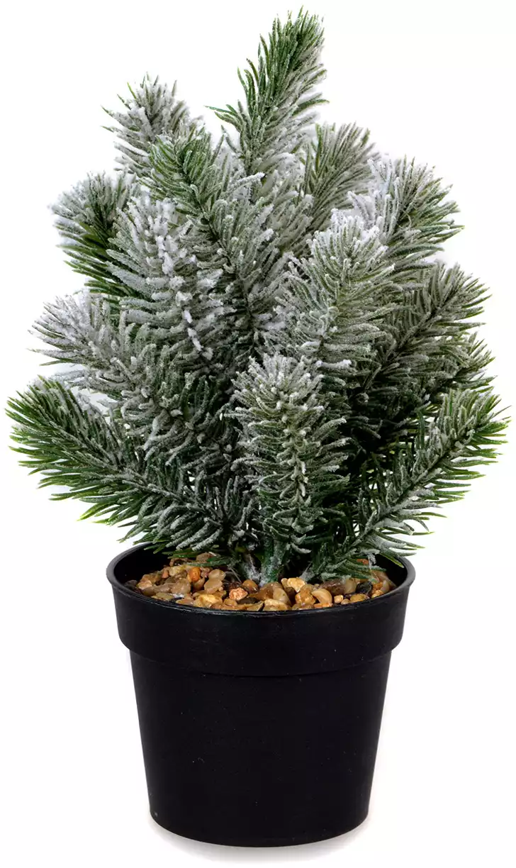 Ель 22 см заснеженная 058D-6545D