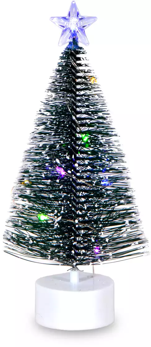 Ель 17 см со звездой свет 058D-6502D