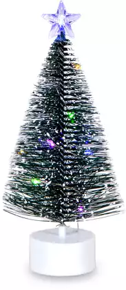 Ель 17 см со звездой свет 058D-6502D