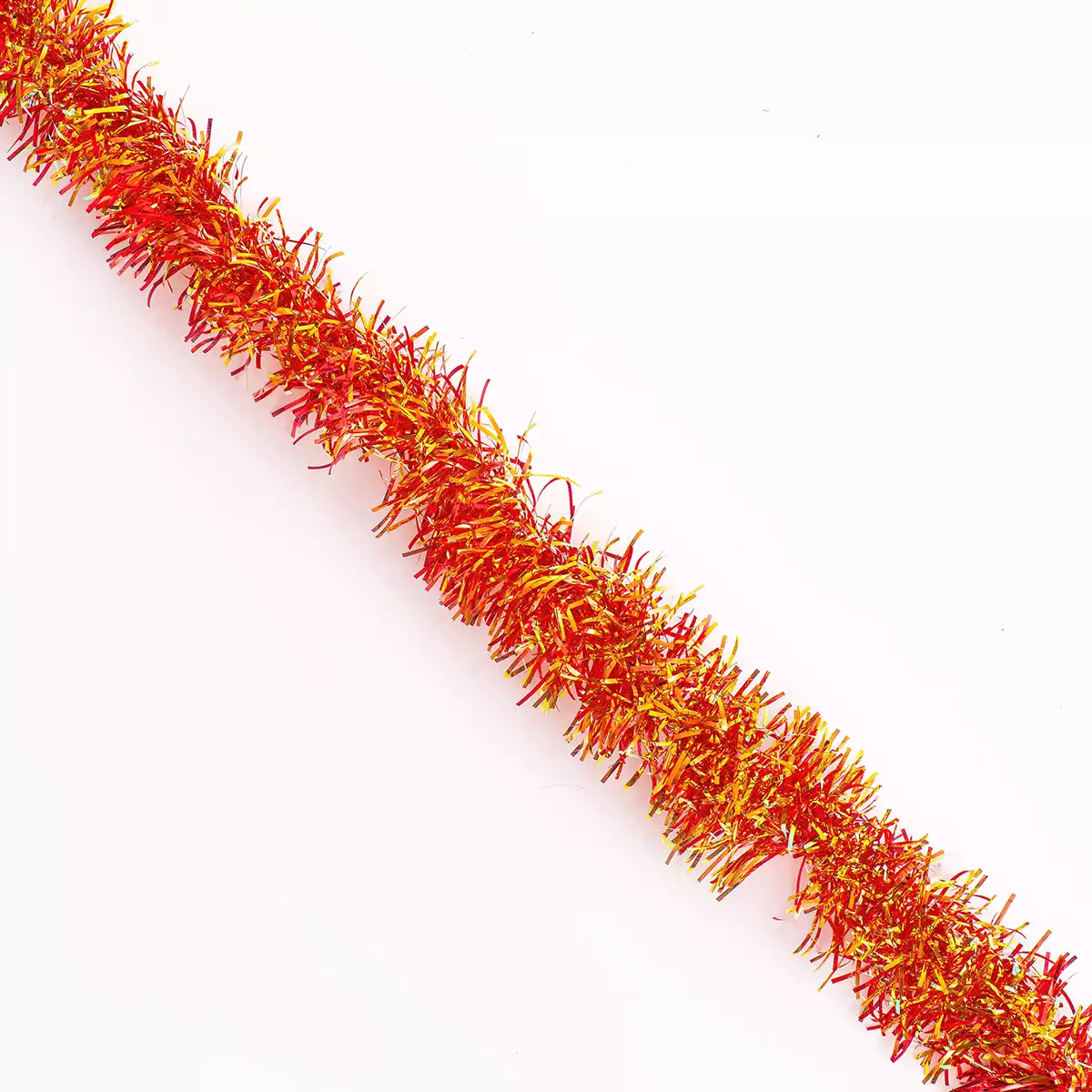 Новогодняя мишура красная 5 см 2 метра 058C-418C-3