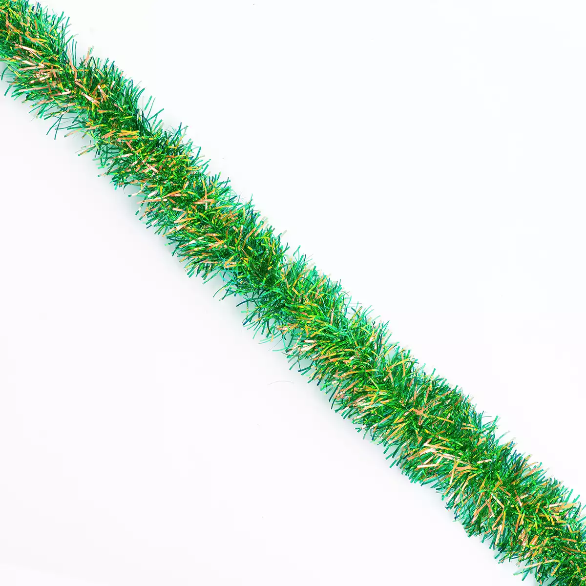 Новогодняя мишура зеленая 5 см 2 метра 058C-418C-4