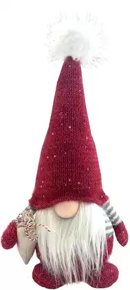 Новогодняя фигура 35 см Гномик AT167-22705A-S